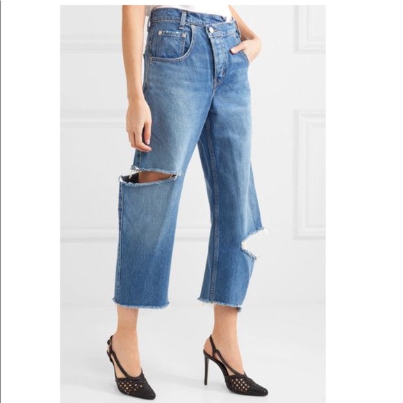 Monse maison denim boyfriend distressed jeans - Picture 2 of 8